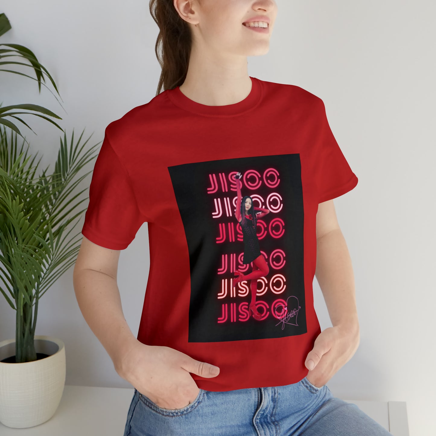 Kpop Girlband Jisoo Blinks Unisex Jersey Short Sleeve Tee