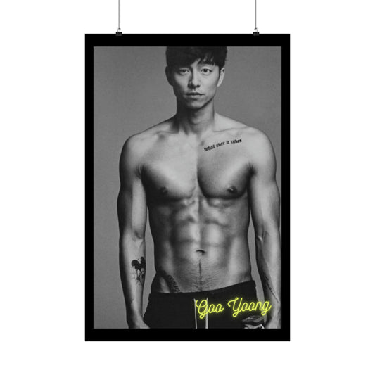 Korean Actor Goo Yoo Matte Vertical Posters