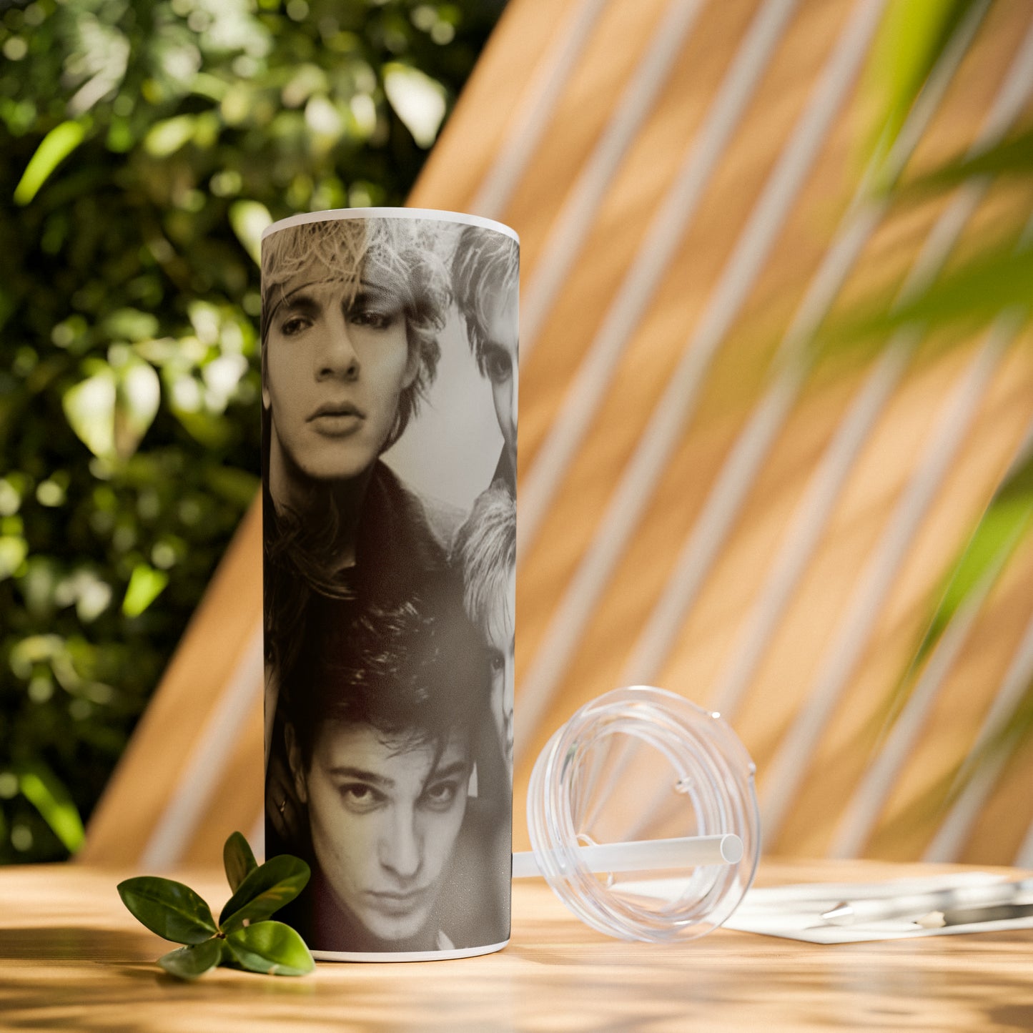 English Rockband Duran-Duran Skinny Tumbler with Straw, 20oz