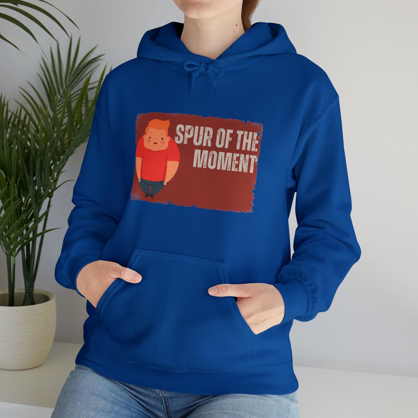 Graphic Funny Statement Spur of the Moment Unisex Heavy Blend™ Hooded Sweatshirt