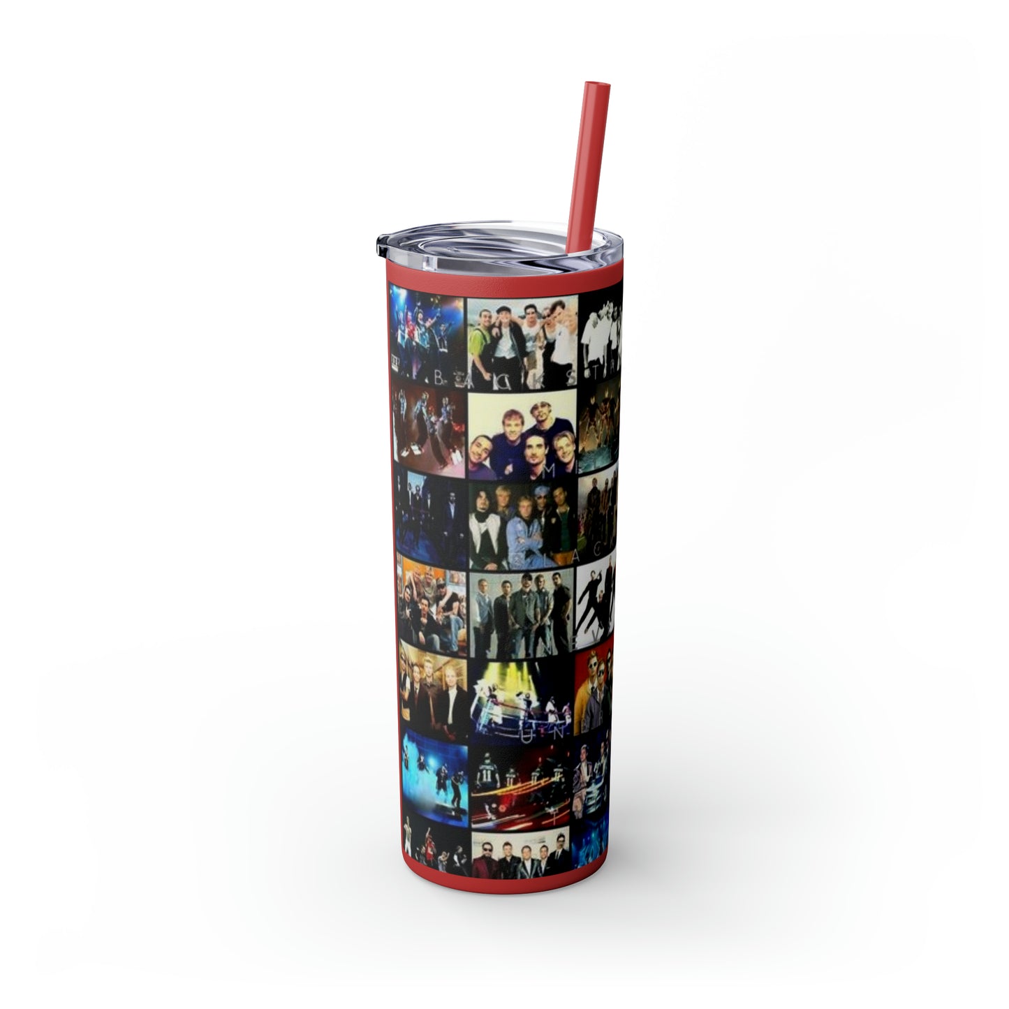 American Boyband Skinny Tumbler with Straw, 20oz