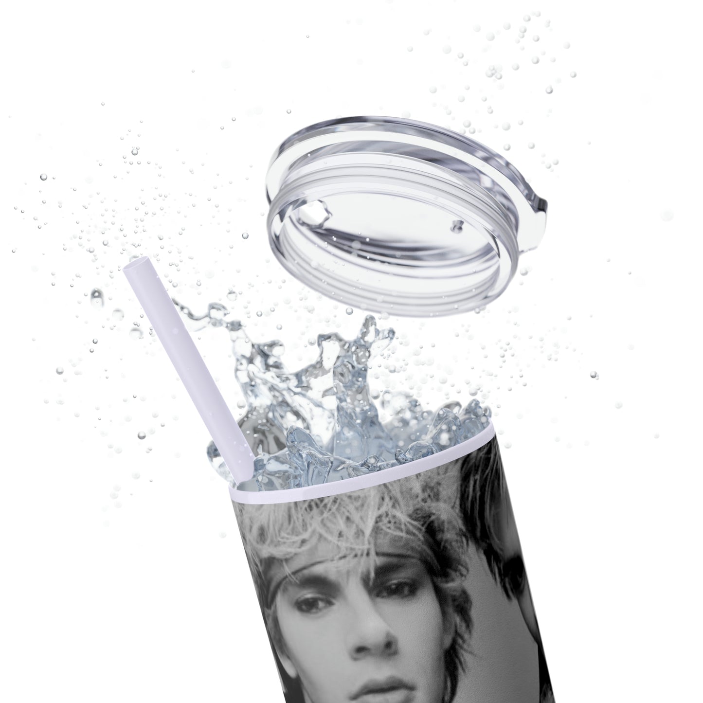 English Rockband Duran-Duran Skinny Tumbler with Straw, 20oz