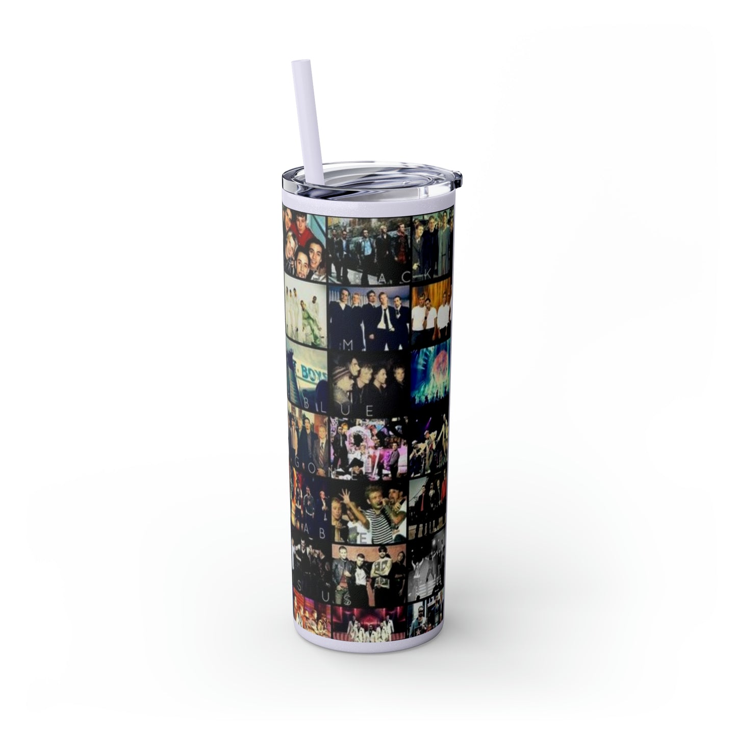 American Boyband Skinny Tumbler with Straw, 20oz