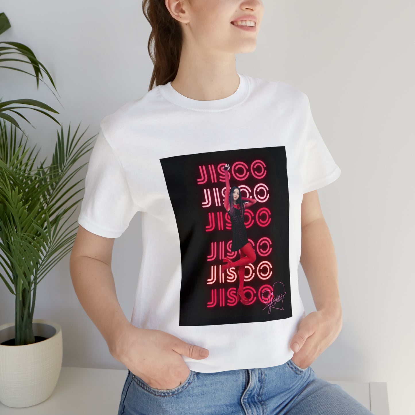 Kpop Girlband Jisoo Blinks Unisex Jersey Short Sleeve Tee