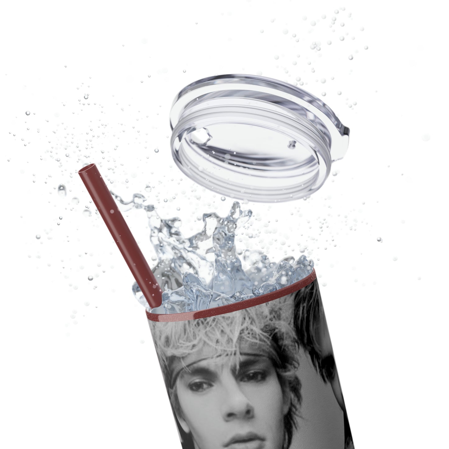 English Rockband Duran-Duran Skinny Tumbler with Straw, 20oz