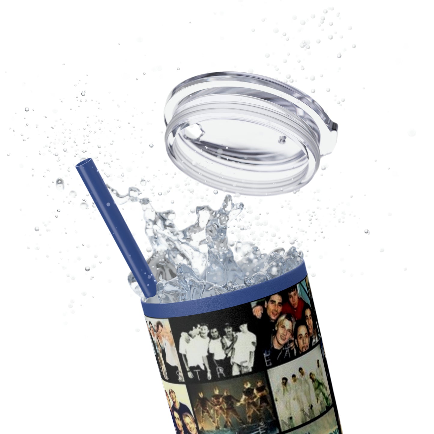 American Boyband Skinny Tumbler with Straw, 20oz