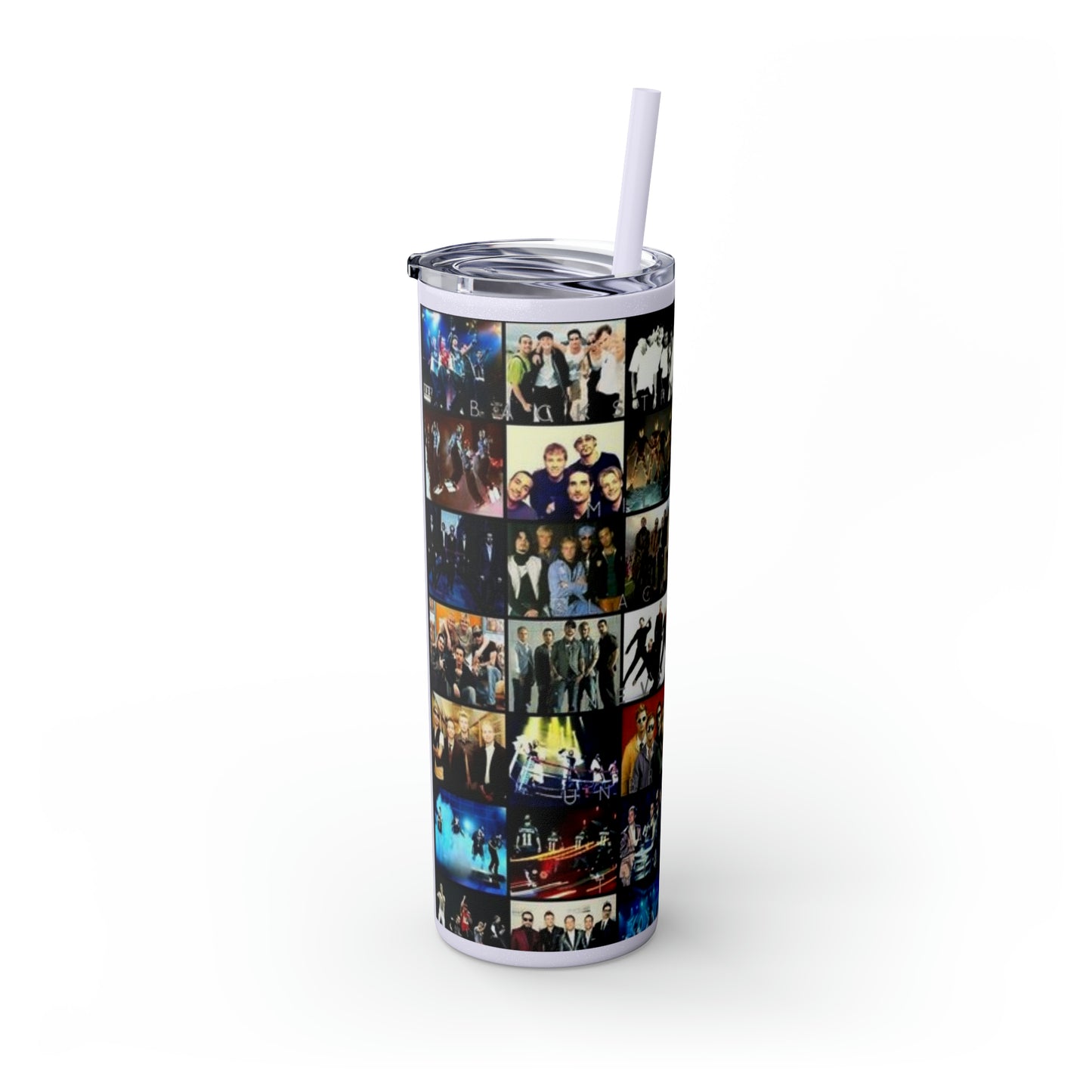 American Boyband Skinny Tumbler with Straw, 20oz