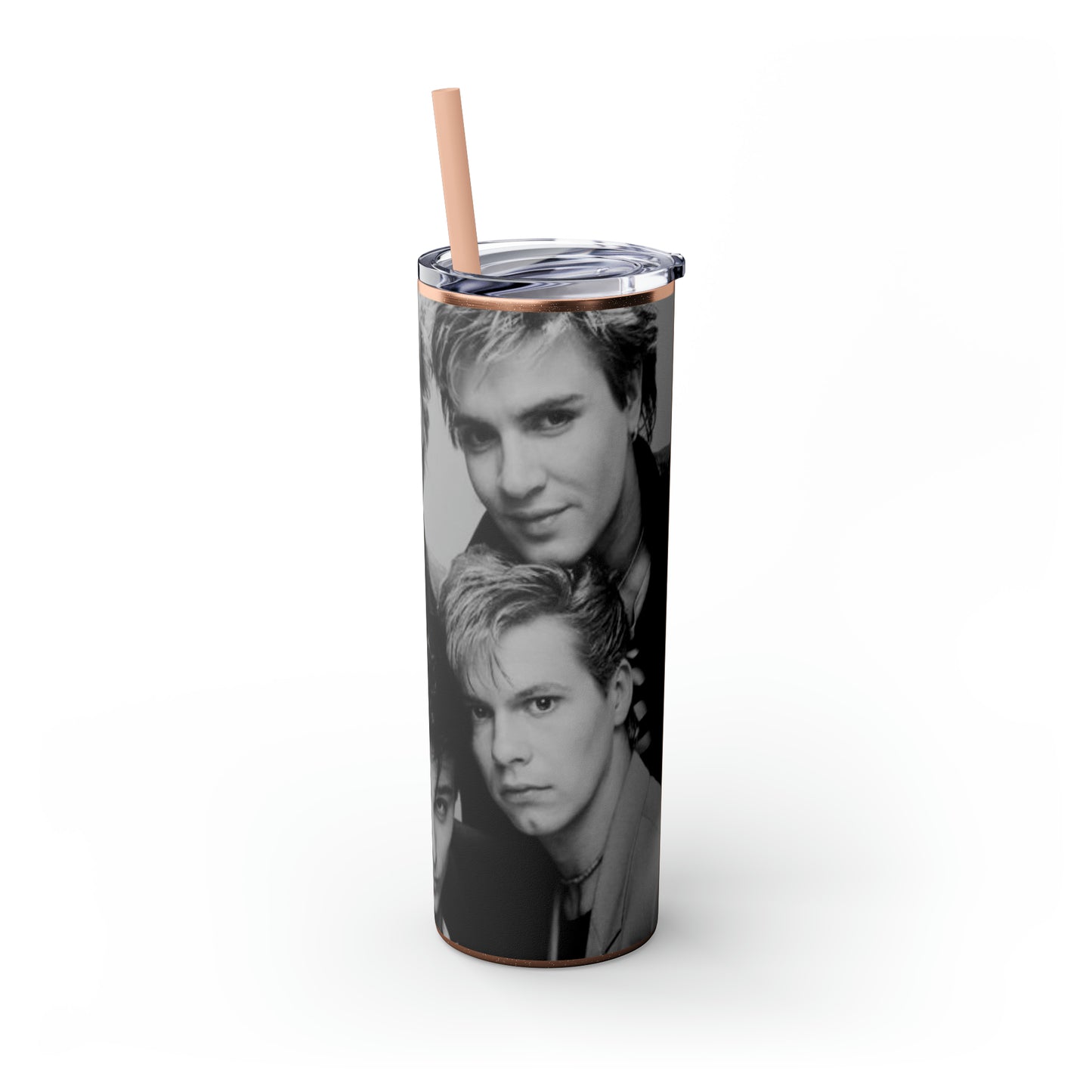 English Rockband Duran-Duran Skinny Tumbler with Straw, 20oz