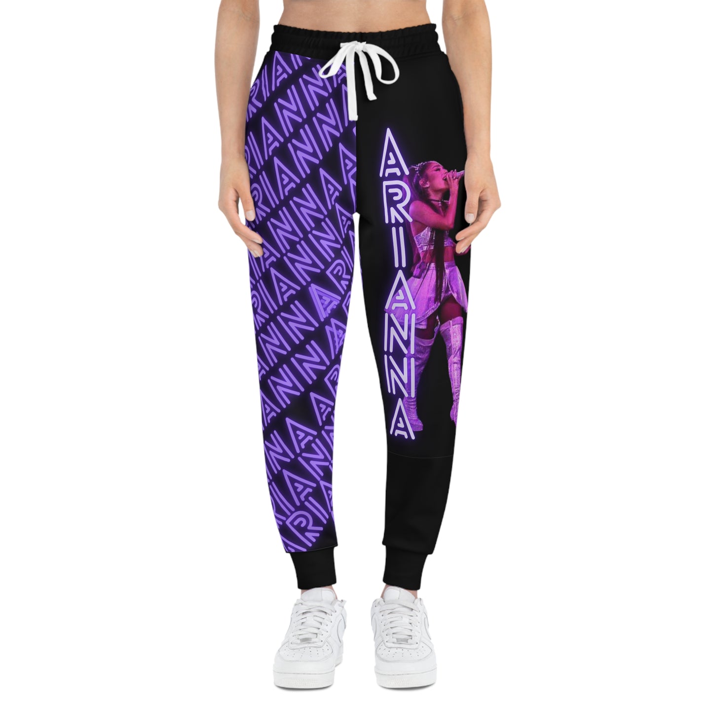 American Singer Ariana Grande Custom Unisex Athletic Joggers (AOP)