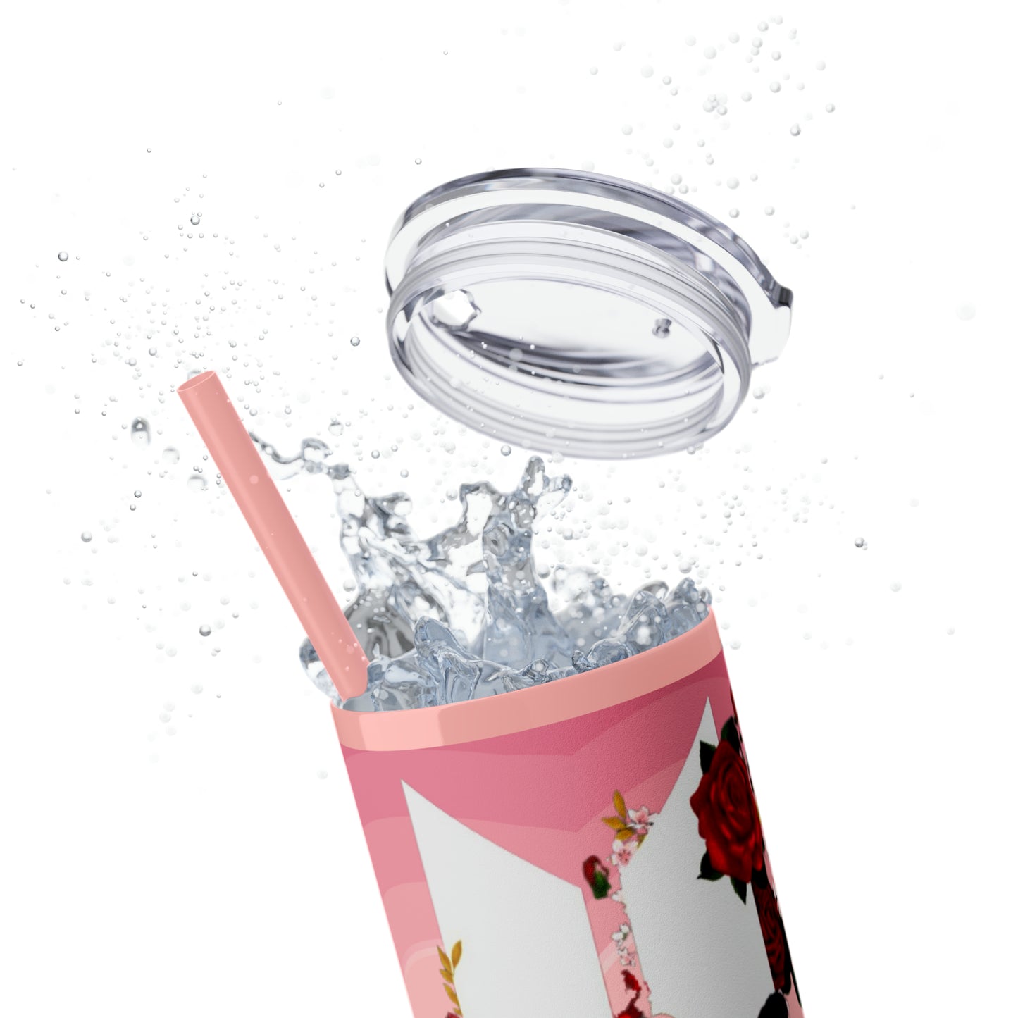 Kpop Boyband BTS Skinny Tumbler with Straw, 20oz Army Fan Gift Merch