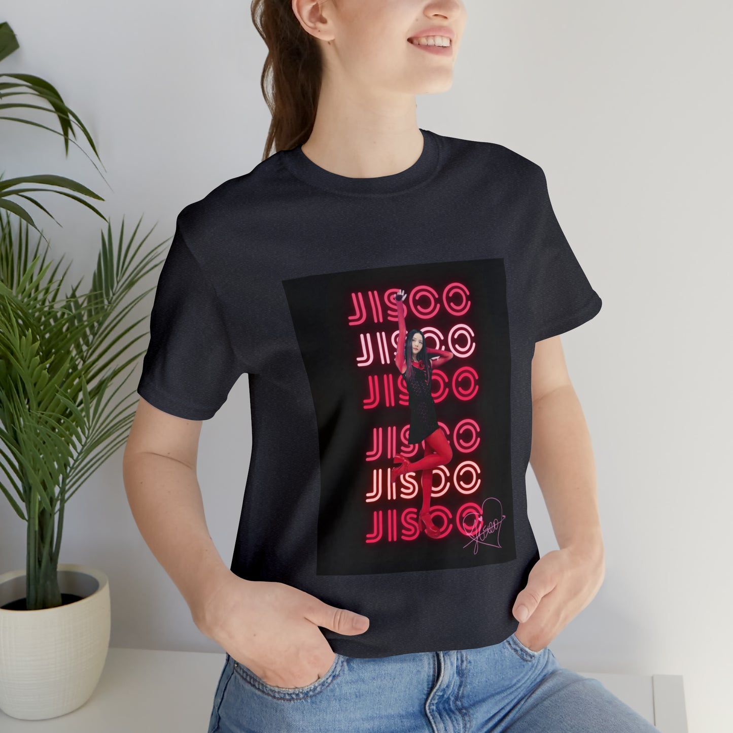 Kpop Girlband Jisoo Blinks Unisex Jersey Short Sleeve Tee