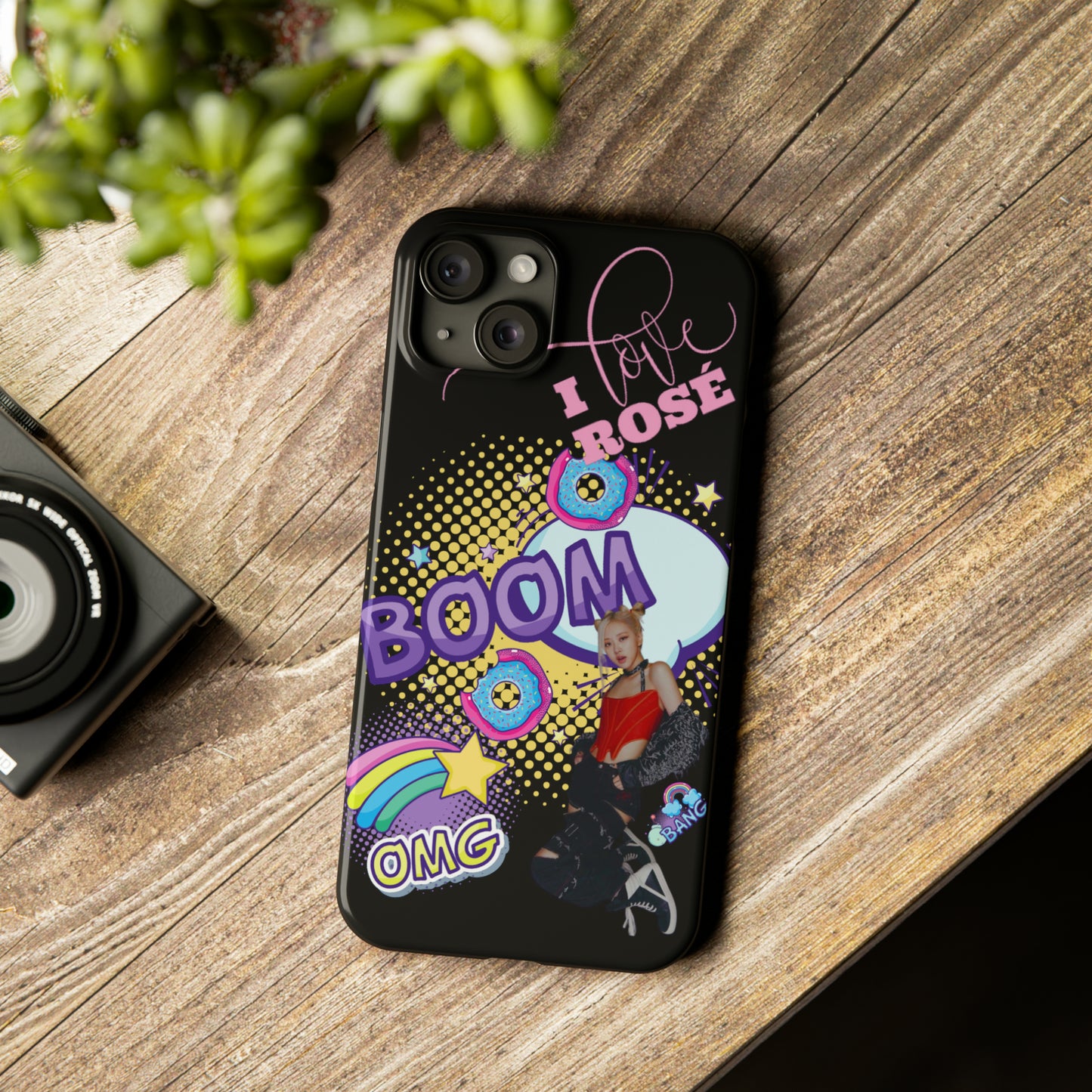 I Love Rosé Slim Phone Cases Kpop Iphone Cover