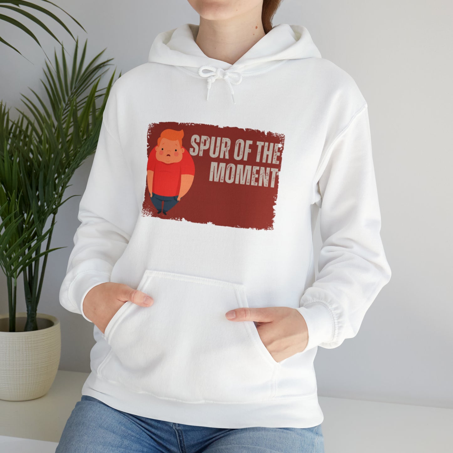 Graphic Funny Statement Spur of the Moment Unisex Heavy Blend™ Hooded Sweatshirt