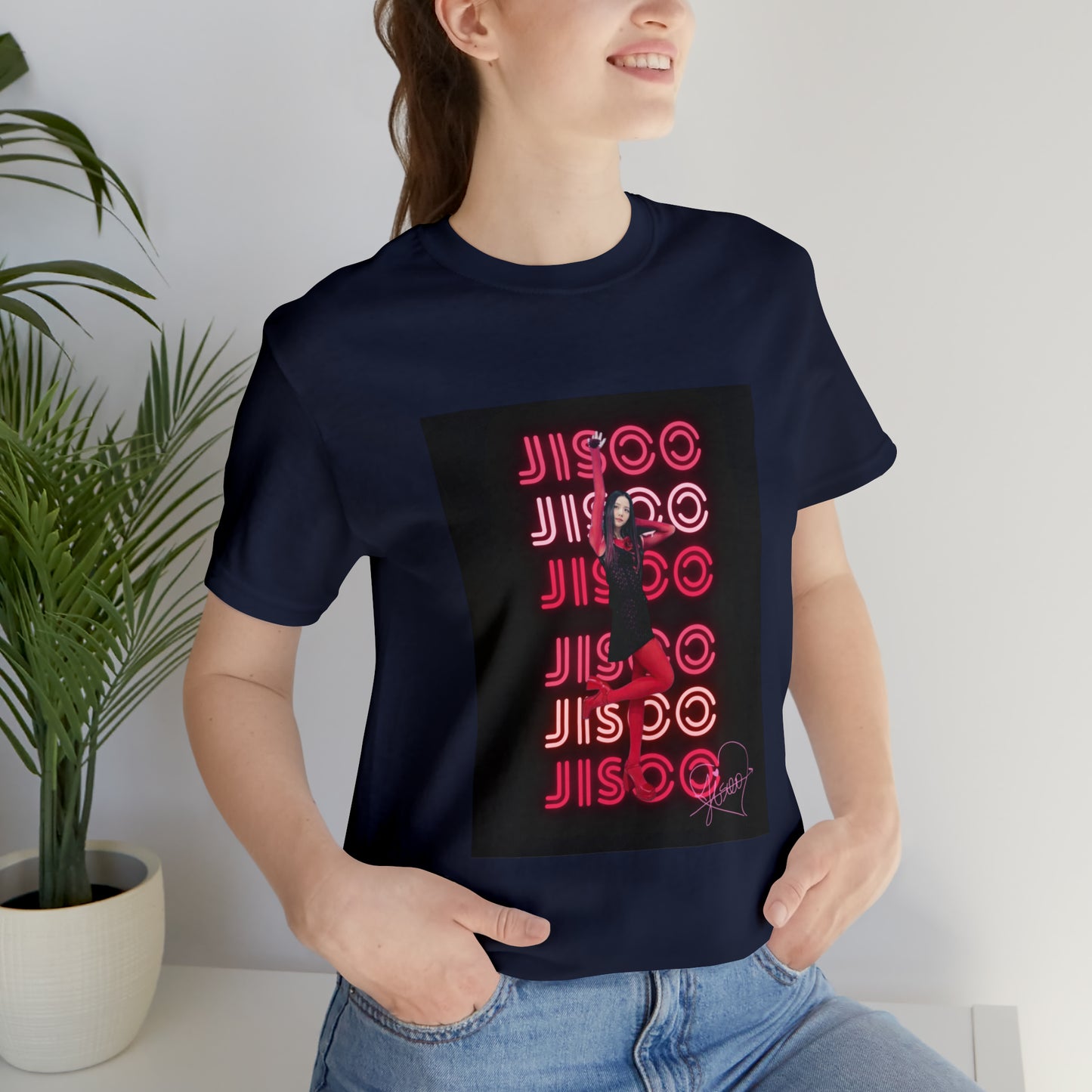 Kpop Girlband Jisoo Blinks Unisex Jersey Short Sleeve Tee