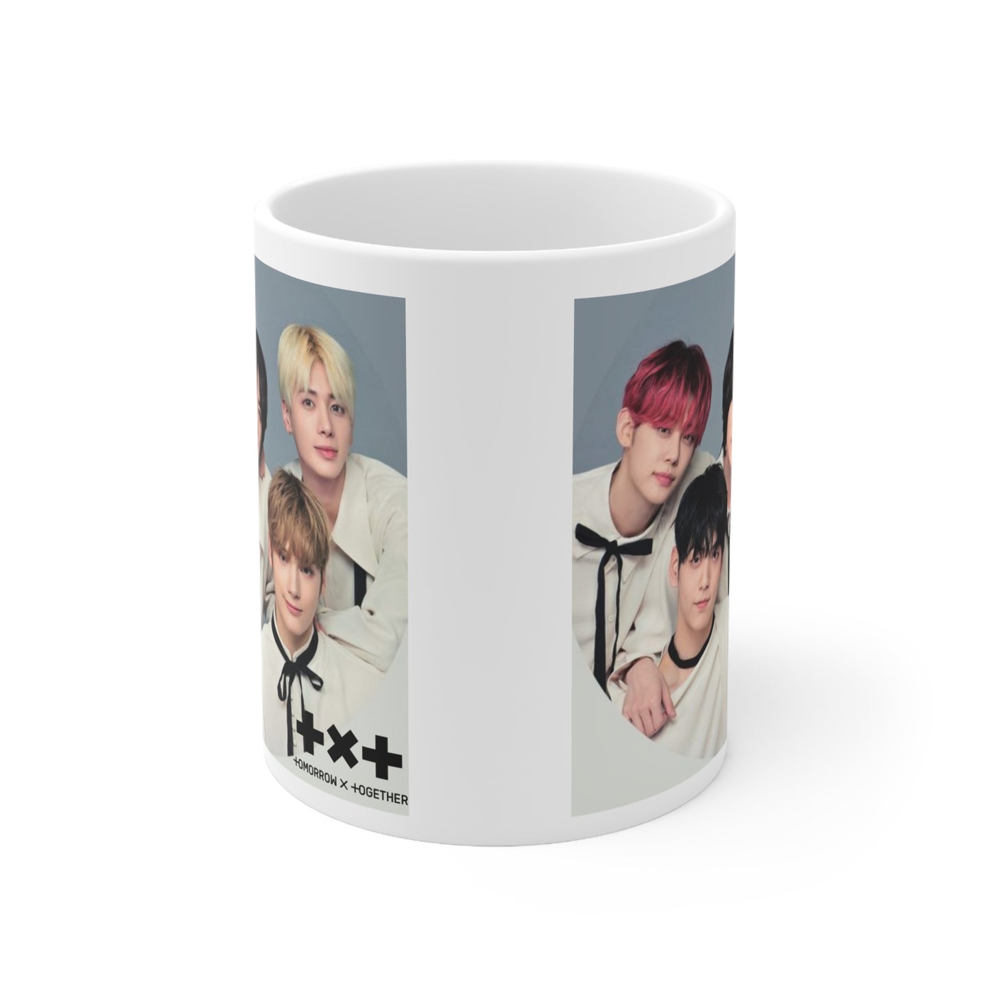 Kpop Boyband TXT White Ceramic Coffee Mug 11oz