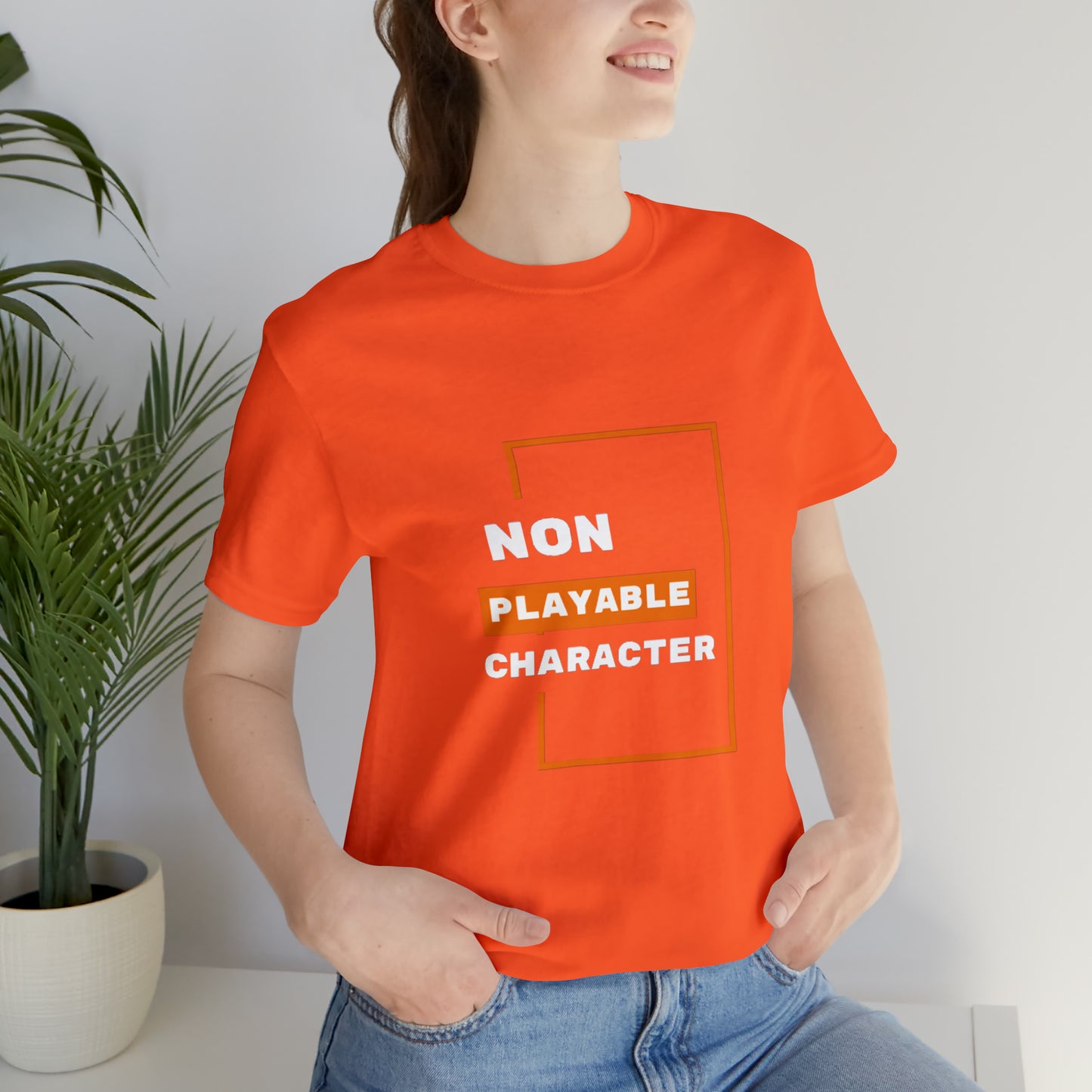 Custom Non Playable Character NPC Unisex Jersey Short Sleeve Tee