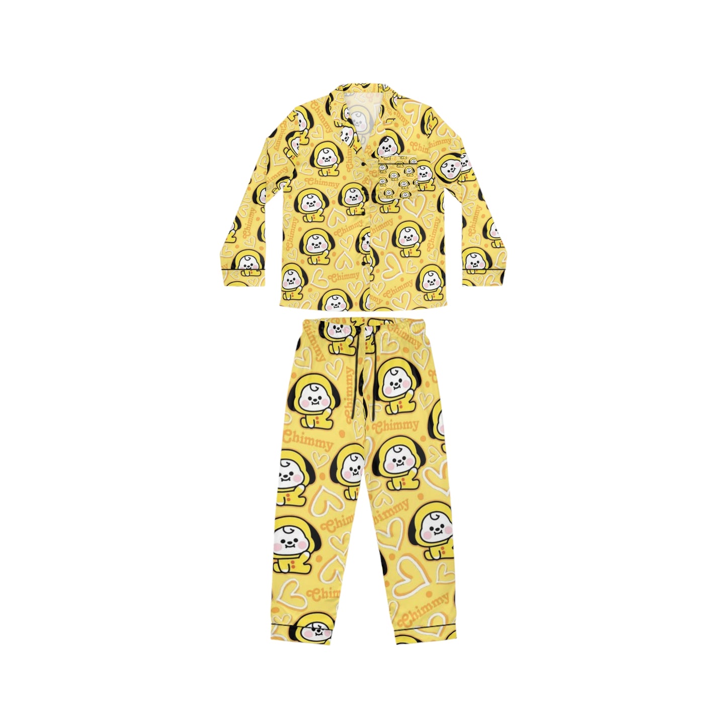 Kpop Sleepwear BTS BT21 Chimmy Women's Satin Pajamas (AOP)