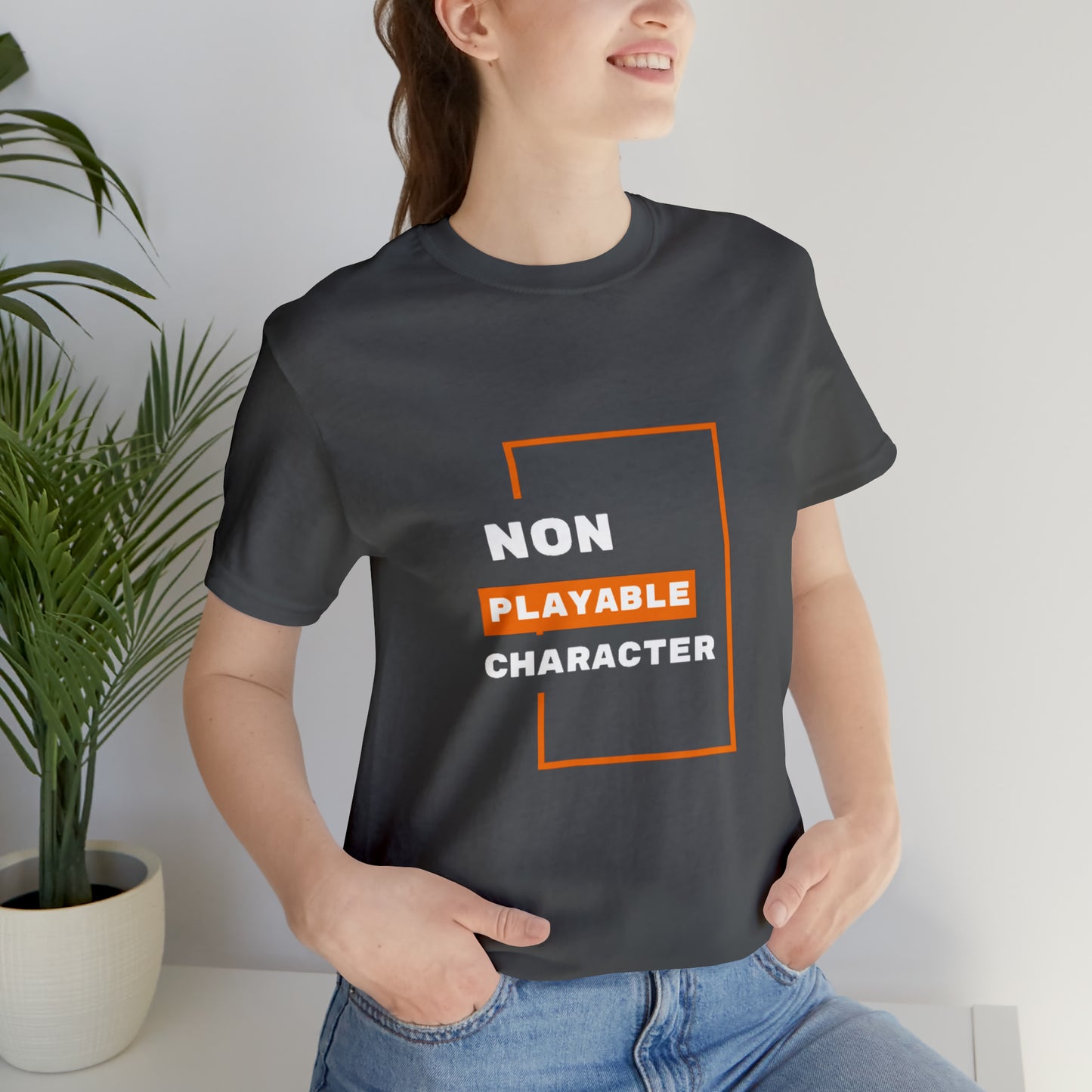 Custom Non Playable Character NPC Unisex Jersey Short Sleeve Tee