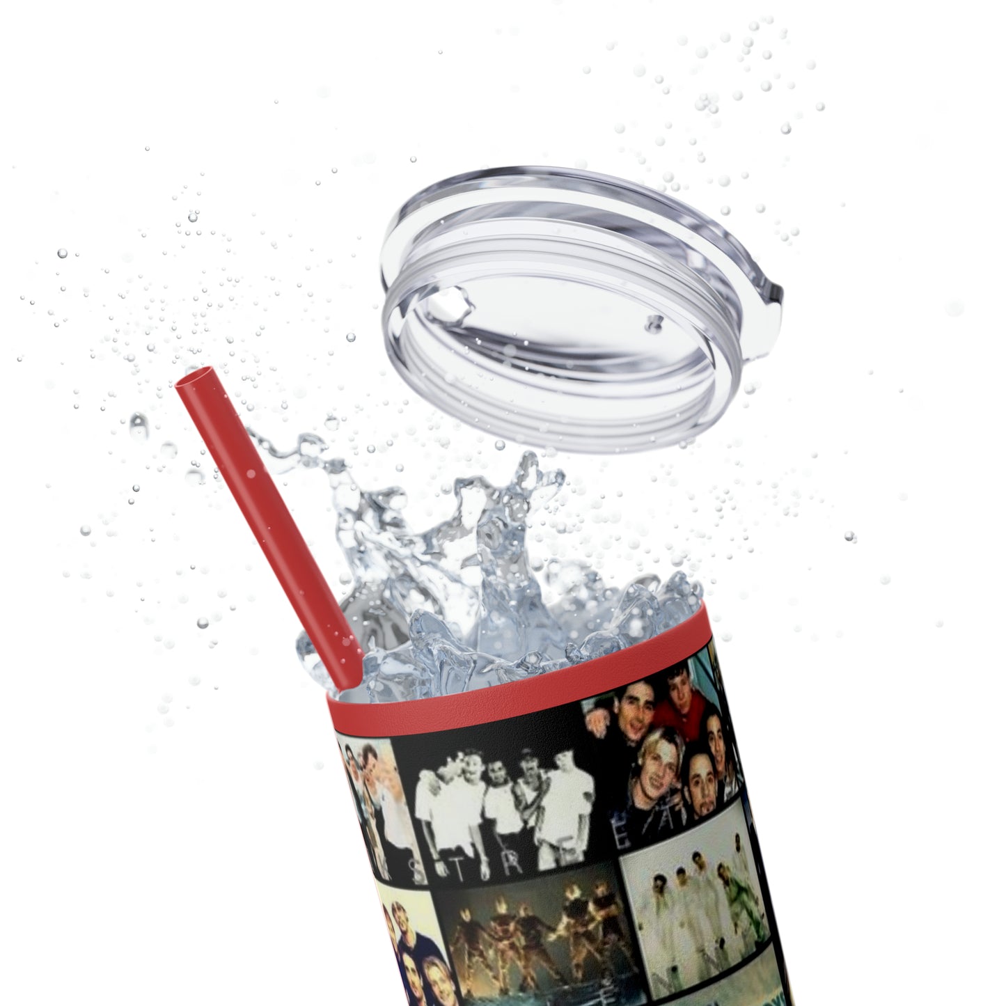 American Boyband Skinny Tumbler with Straw, 20oz