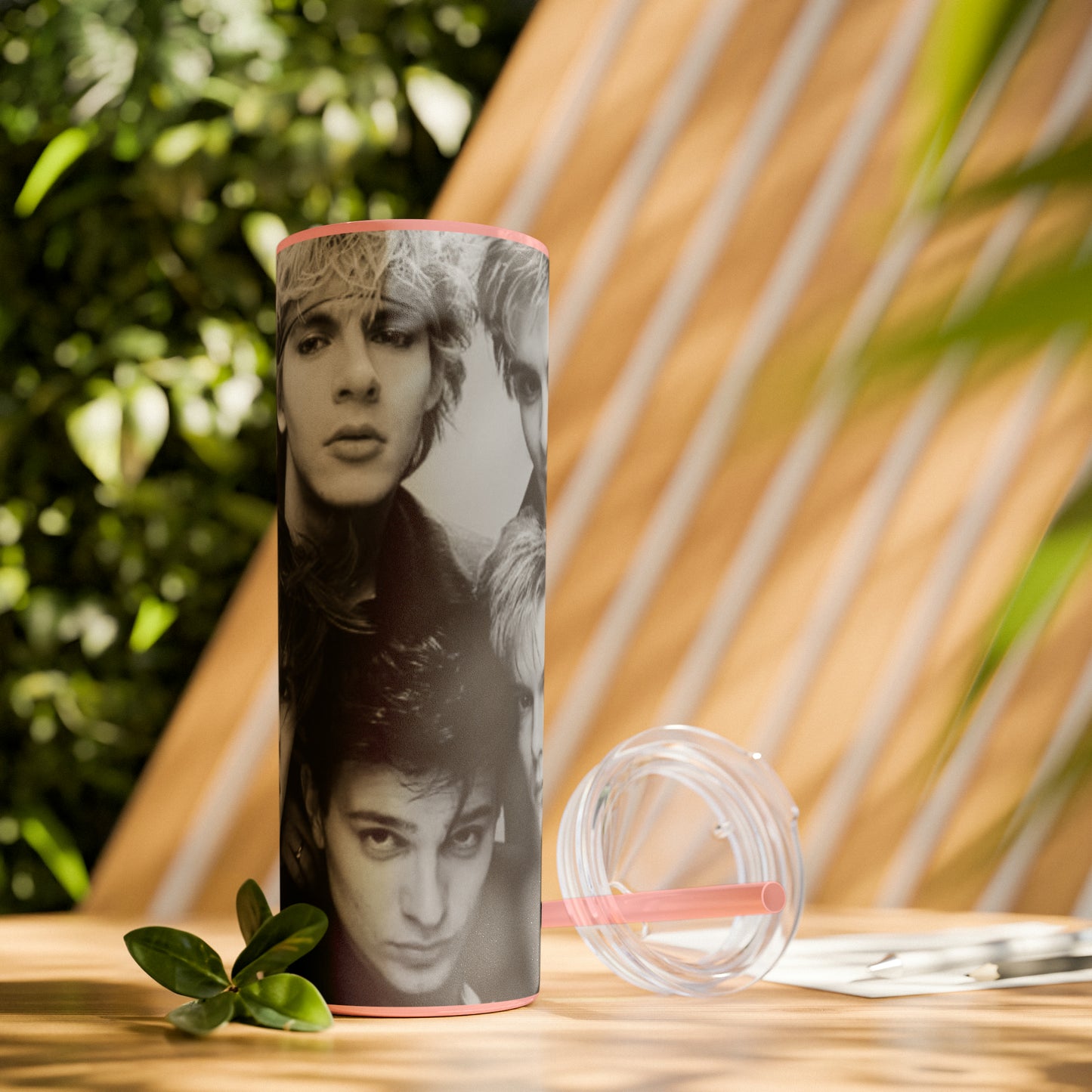 English Rockband Duran-Duran Skinny Tumbler with Straw, 20oz