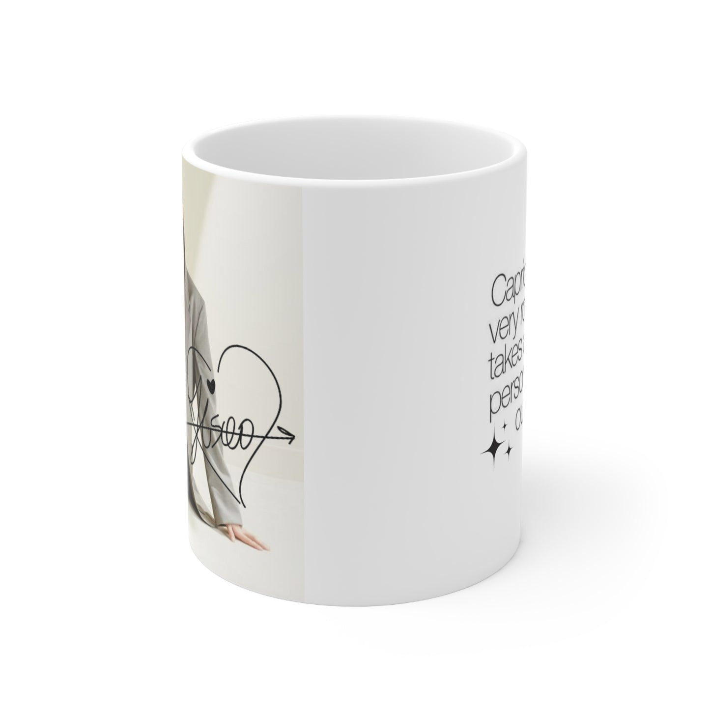 Kpop Girlband Jisoo Capricorn Zodiac Sign White Ceramic Coffee Mug 11oz, Kpop and Blinks fan Gift