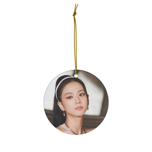 Kpop Girlband Jisoo Blinks Ceramic Ornament, 4 Shapes Christmas Home Decor