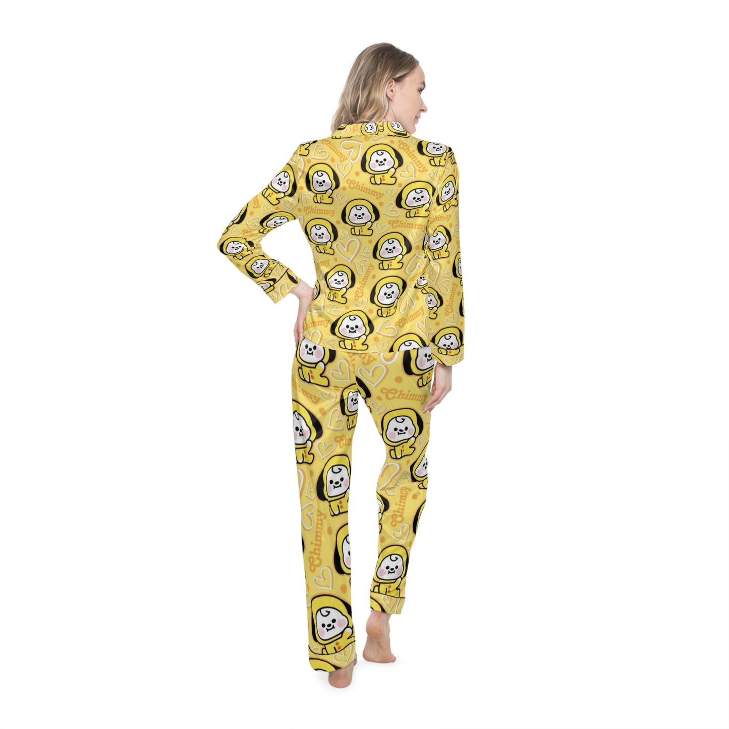 Kpop Sleepwear BTS BT21 Chimmy Women's Satin Pajamas (AOP)