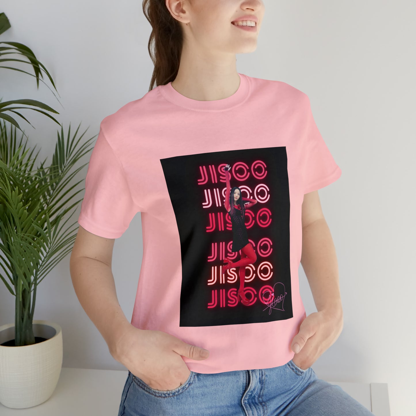 Kpop Girlband Jisoo Blinks Unisex Jersey Short Sleeve Tee