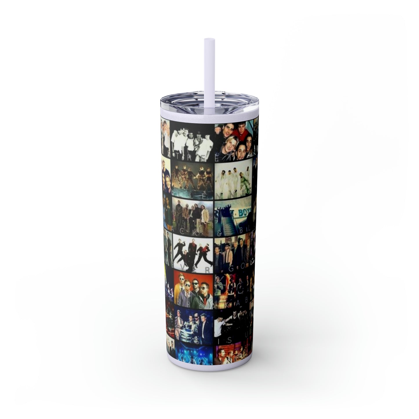 American Boyband Skinny Tumbler with Straw, 20oz