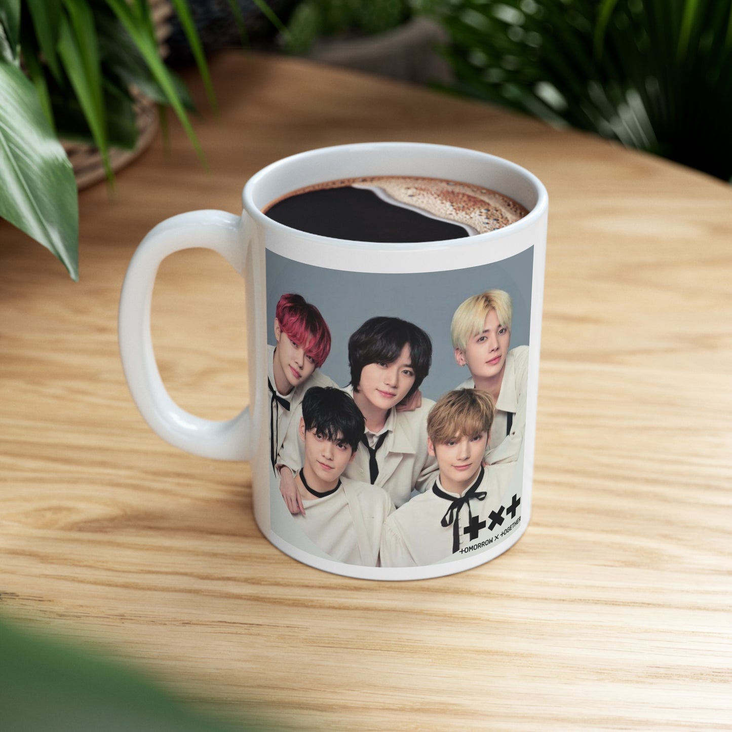 Kpop Boyband TXT White Ceramic Coffee Mug 11oz