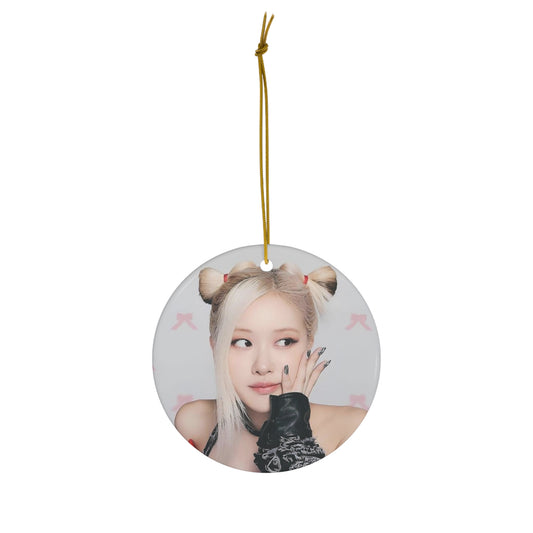 Kpop Girlband Rosie Blinks Ceramic Ornament, 4 Shapes Christmas Home Decor