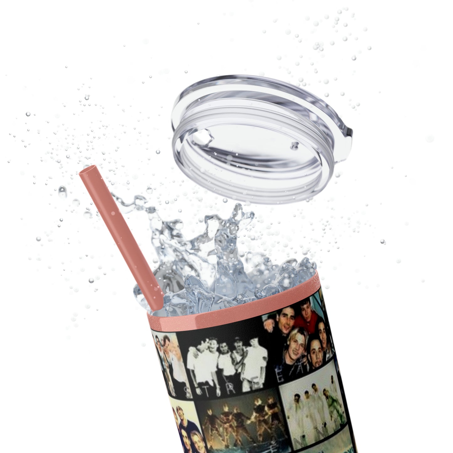 American Boyband Skinny Tumbler with Straw, 20oz