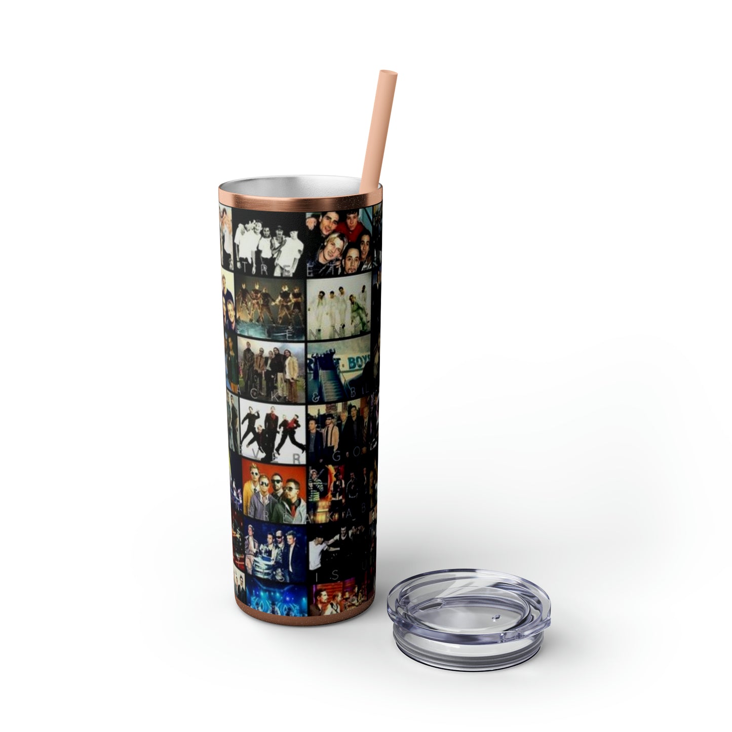 American Boyband Skinny Tumbler with Straw, 20oz