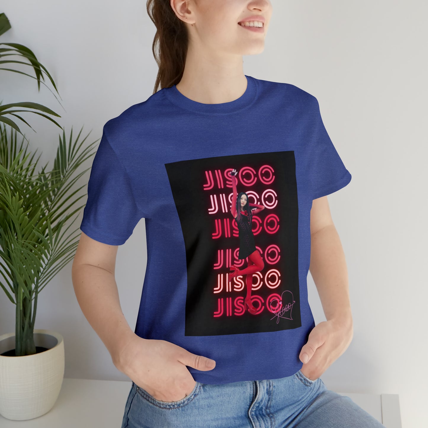 Kpop Girlband Jisoo Blinks Unisex Jersey Short Sleeve Tee