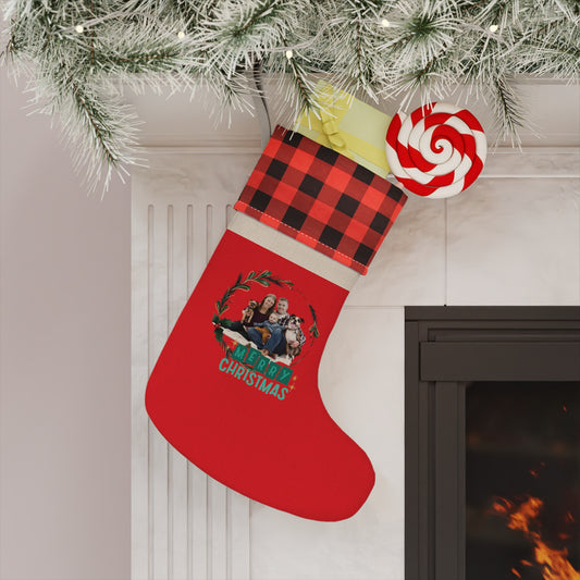 Red Custom Family Christmas Stocking Home Decor Accessories