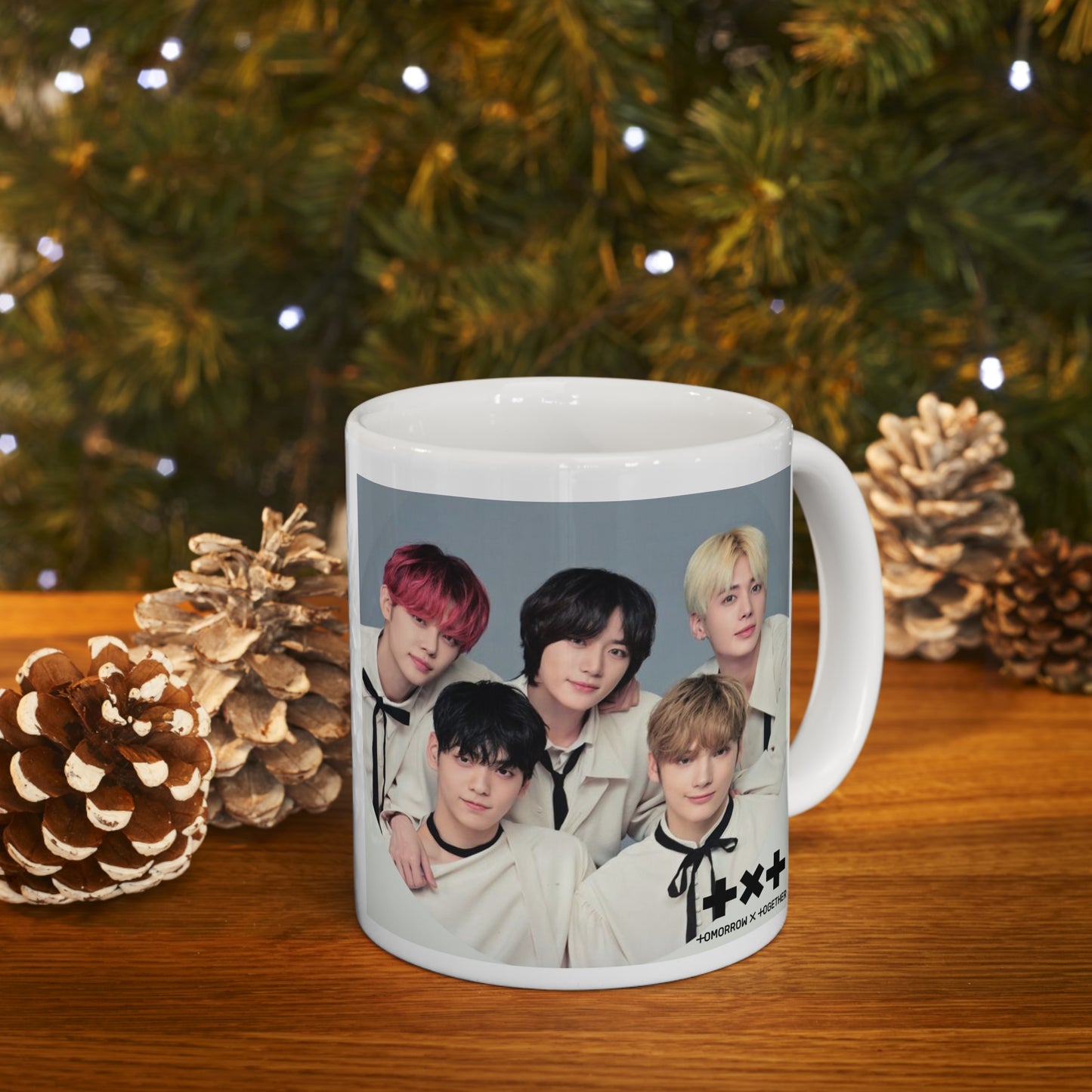 Kpop Boyband TXT White Ceramic Coffee Mug 11oz