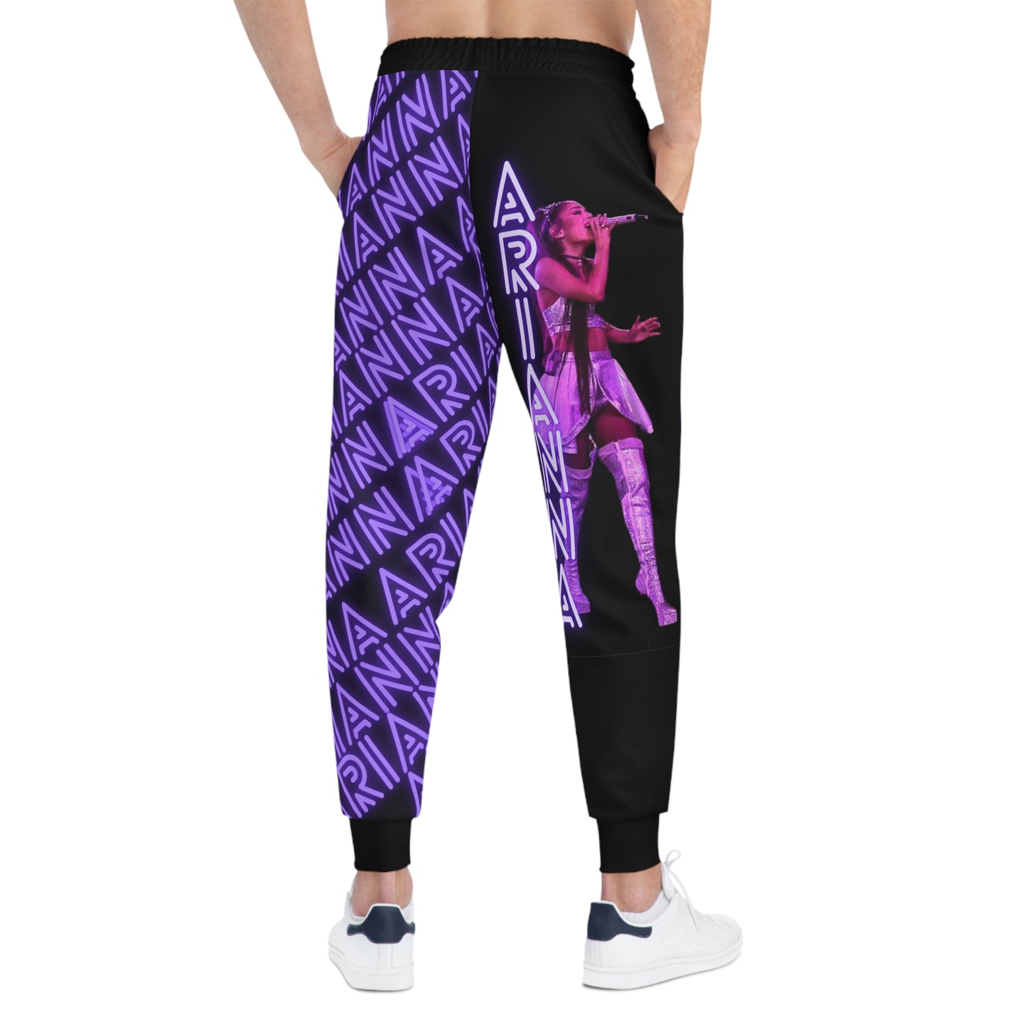 American Singer Ariana Grande Custom Unisex Athletic Joggers (AOP)