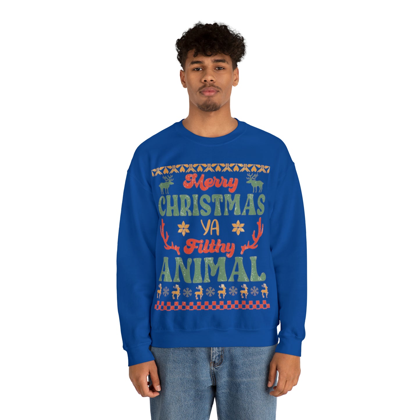 Funny Statement Ugly Christmas Sweater Unisex Heavy Blend™ Crewneck Sweatshirt