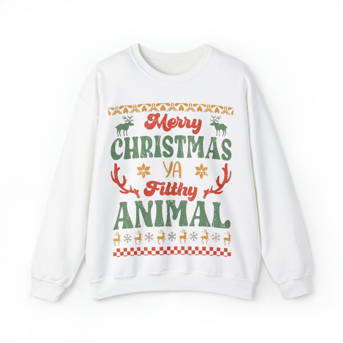 Funny Statement Ugly Christmas Sweater Unisex Heavy Blend™ Crewneck Sweatshirt