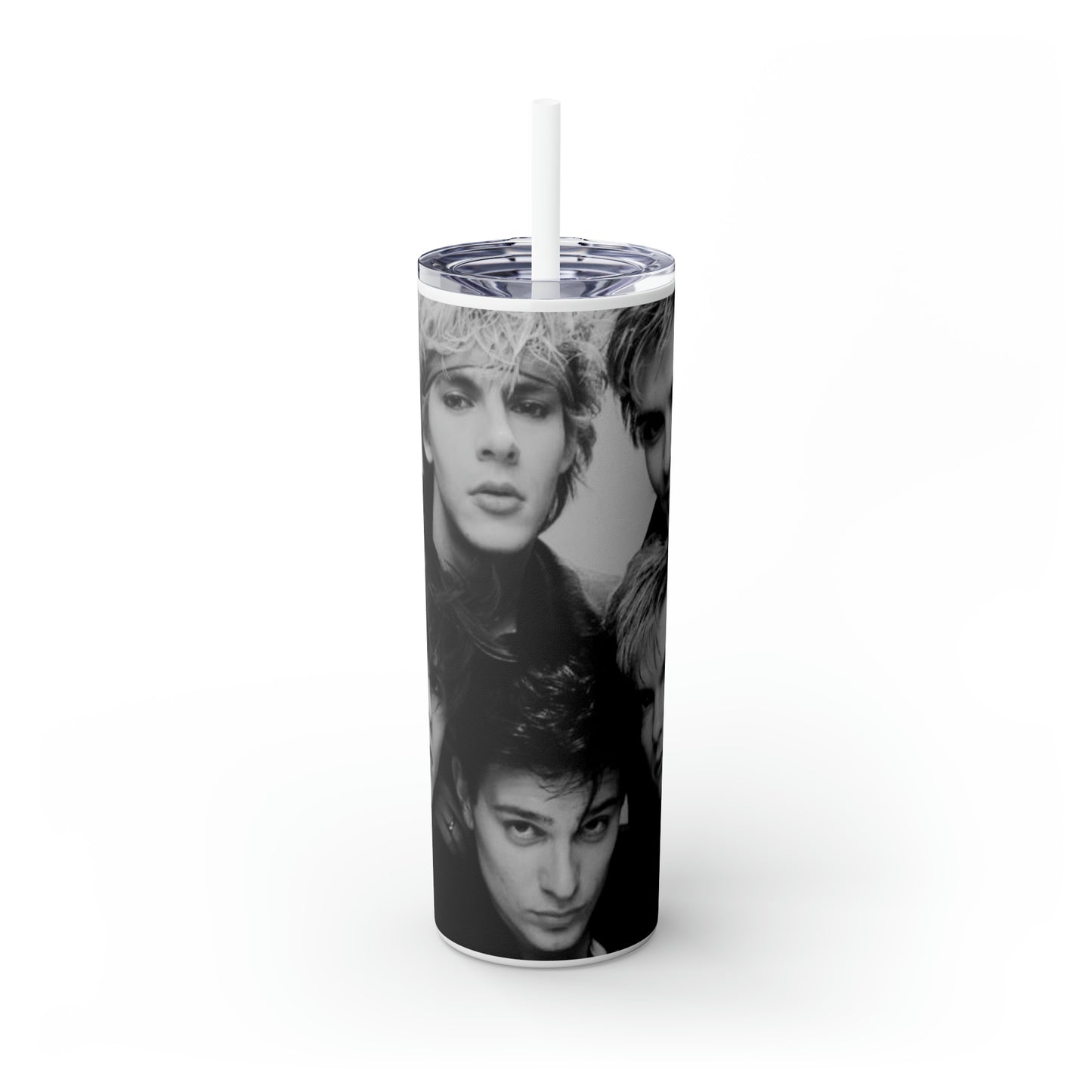 English Rockband Duran-Duran Skinny Tumbler with Straw, 20oz