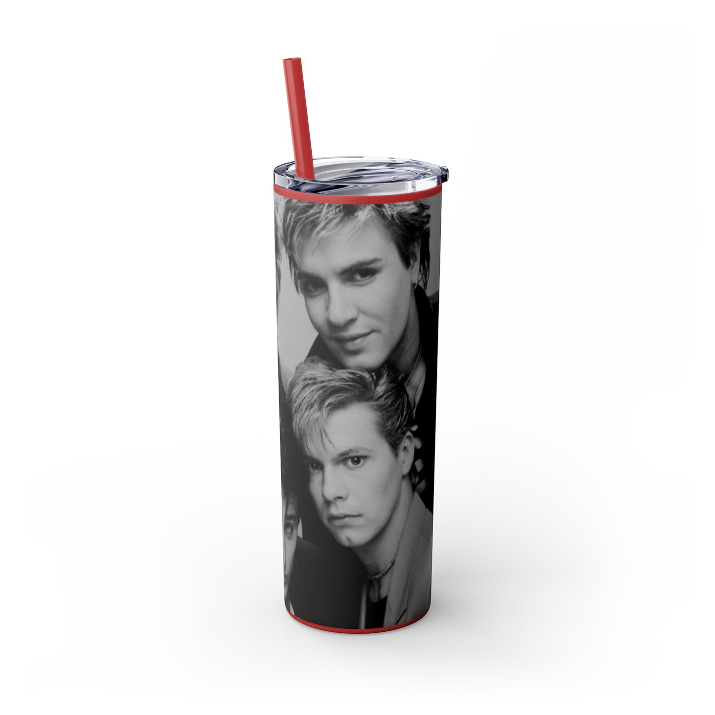 English Rockband Duran-Duran Skinny Tumbler with Straw, 20oz